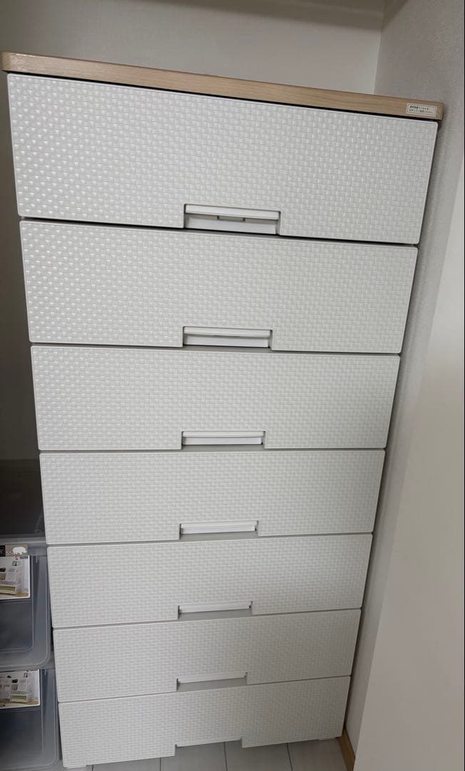 ニトリ フィッツプラスNT メッシュ 幅65cm7段 ナチュラル 直接引き渡し可