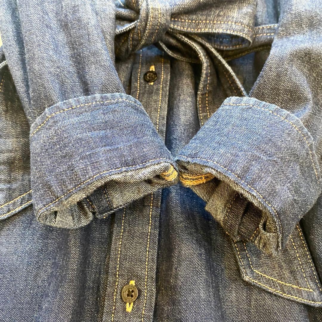 【美品】ローレンラルフローレン　デニム　シャツワンピース　大きい　インディゴ