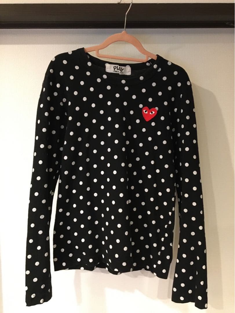 PLAY COMME des GARÇONS ドット柄長袖Tシャツ