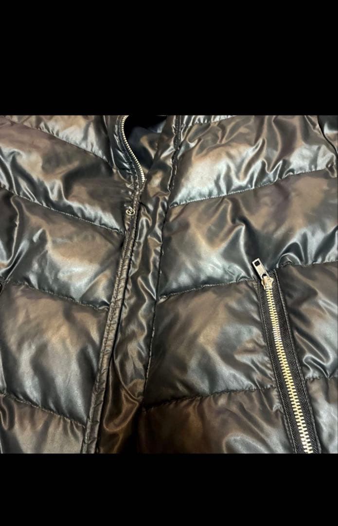 平成　お兄系　ダウンジャケット　リアルファー　グランジ　Y2K ダブルジップ