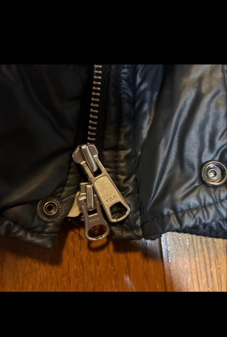 平成　お兄系　ダウンジャケット　リアルファー　グランジ　Y2K ダブルジップ