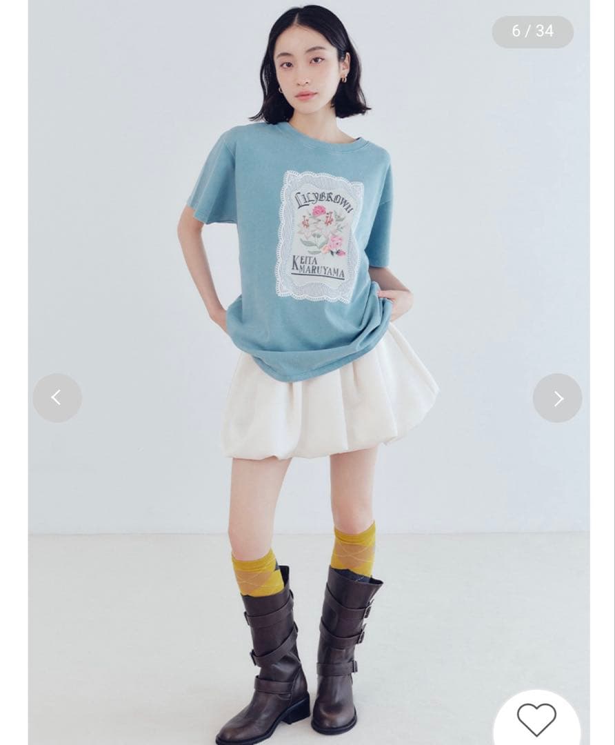 LILY BROWN バルーンミニスカート OWHT