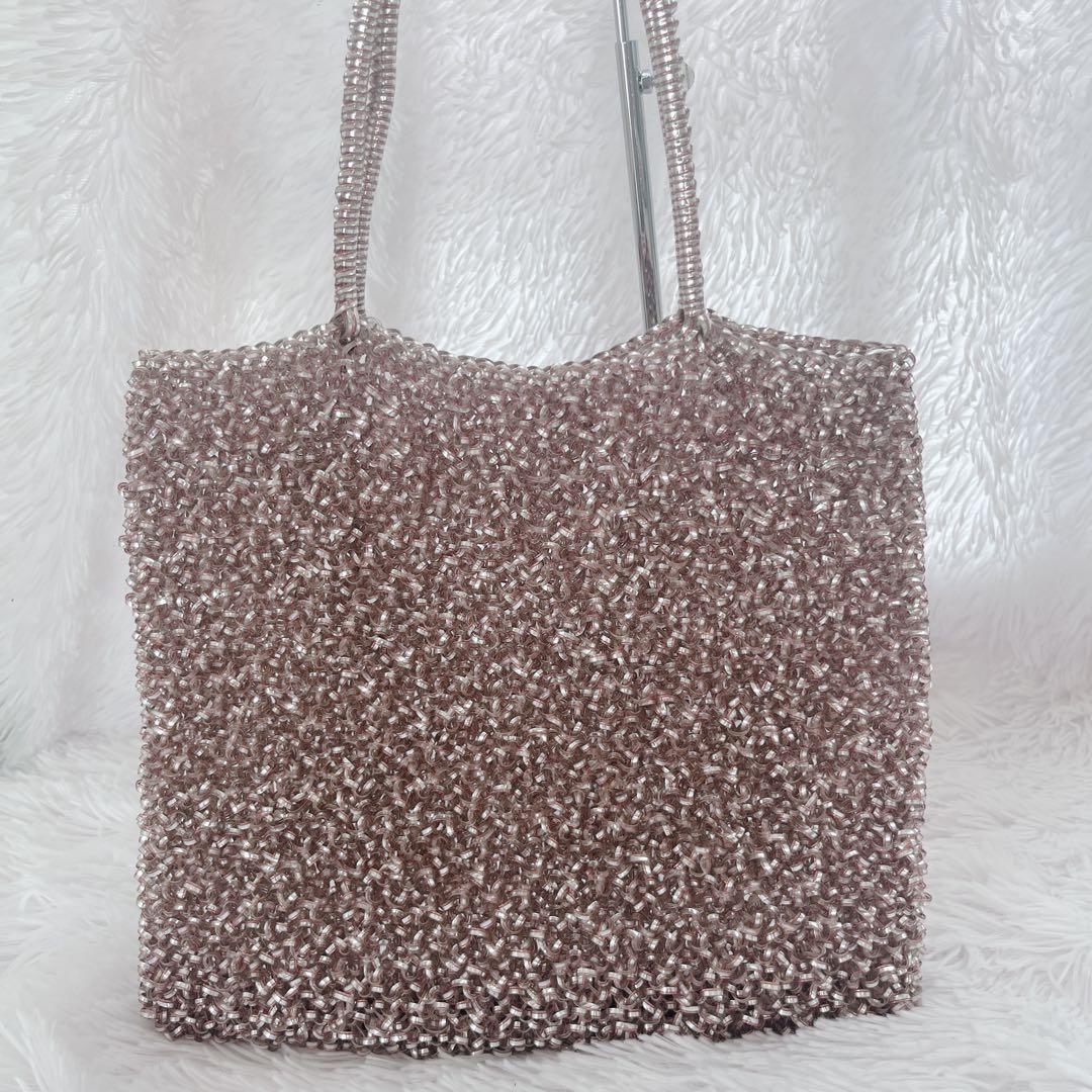 チャーム付✨アンテプリマ スタンダードスクエアラージ シルバー ピンク お呼ばれ