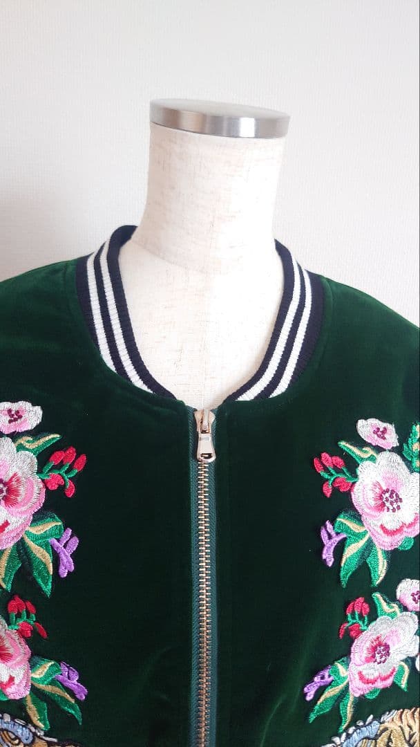 別珍 スーベニアジャケット 刺繍 スカジャン