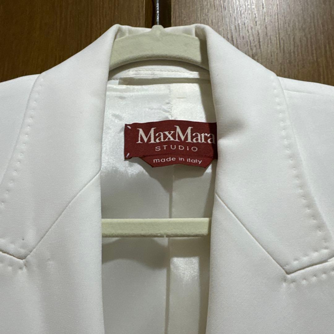 MaxMara ホワイト テーラードジャケット