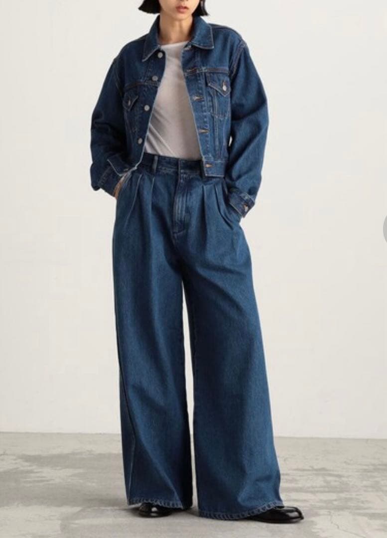 EDITION コットンデニムショートジャケット