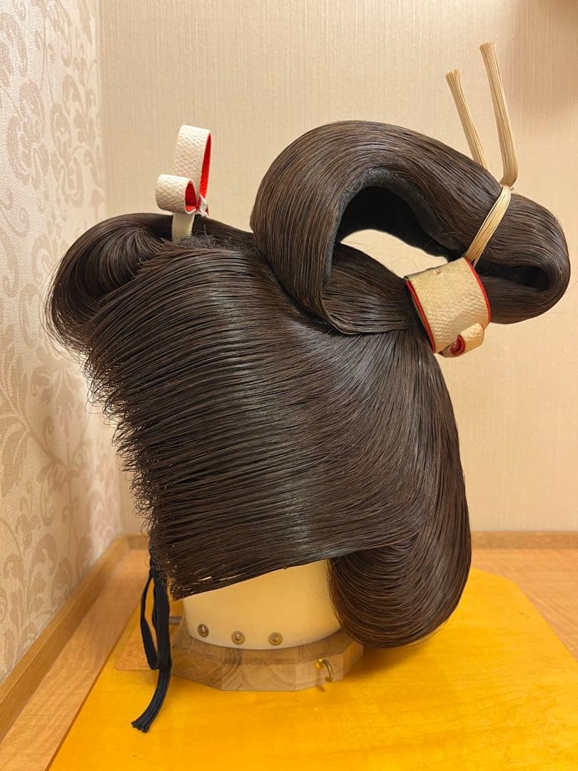 【軽量・人毛仕様】アズマかつら 日本髪｜栗色｜5号（中）｜婚礼・舞台・撮影に