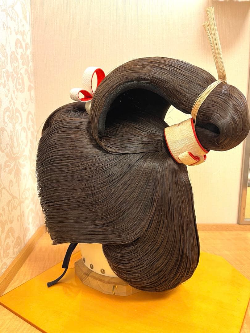 【軽量・人毛仕様】アズマかつら 日本髪｜栗色｜5号（中）｜婚礼・舞台・撮影に