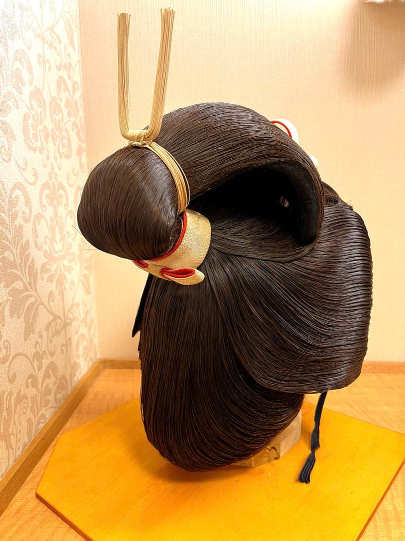 【軽量・人毛仕様】アズマかつら 日本髪｜栗色｜5号（中）｜婚礼・舞台・撮影に