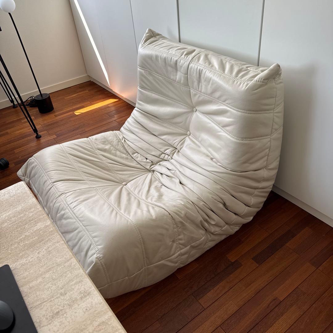 ligne roset リーンロゼ　トーゴ　ソファ　オフホワイト　リプロダクト品