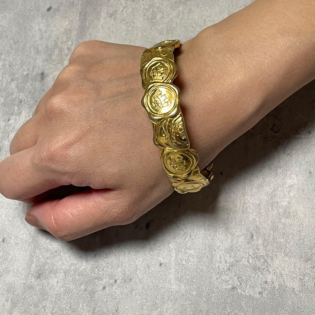 vintage old fendi フェンディ　バングル　ffロゴ クラウン
