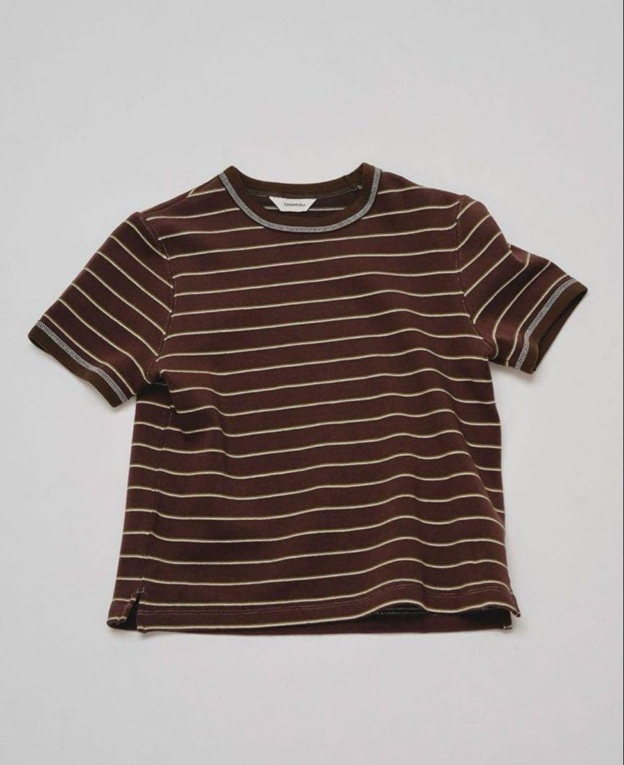 【最終値下げ】todayful Border Ringer Tee チョコ