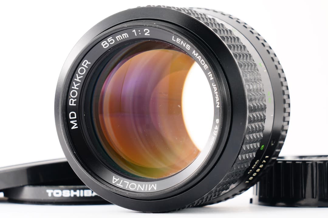 【極美品】Minolta MD ROKKOR 85mm F2 ミノルタ 571