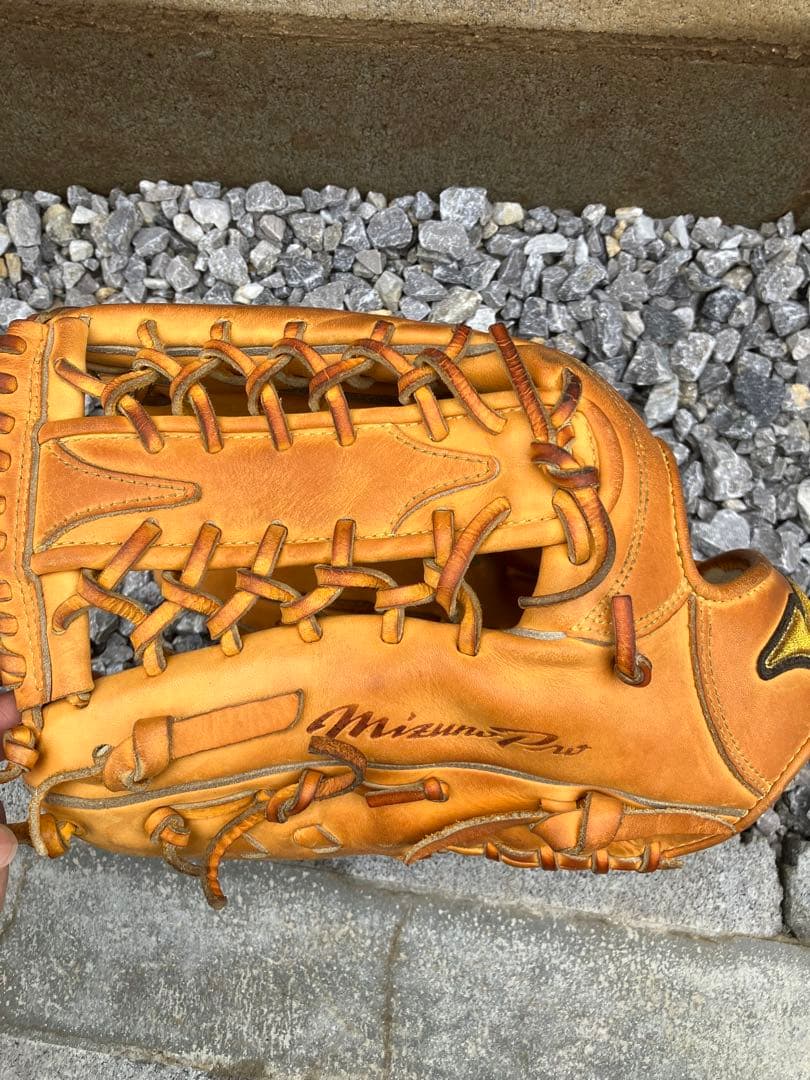 軟式　一般　ミズノプロ　左　外野　グローブ　左投げ