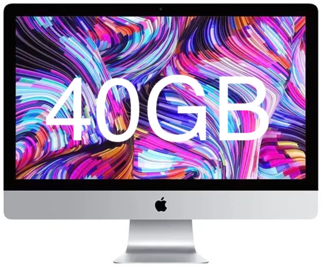 2019 iMac 27インチ 5K メモリ40GB