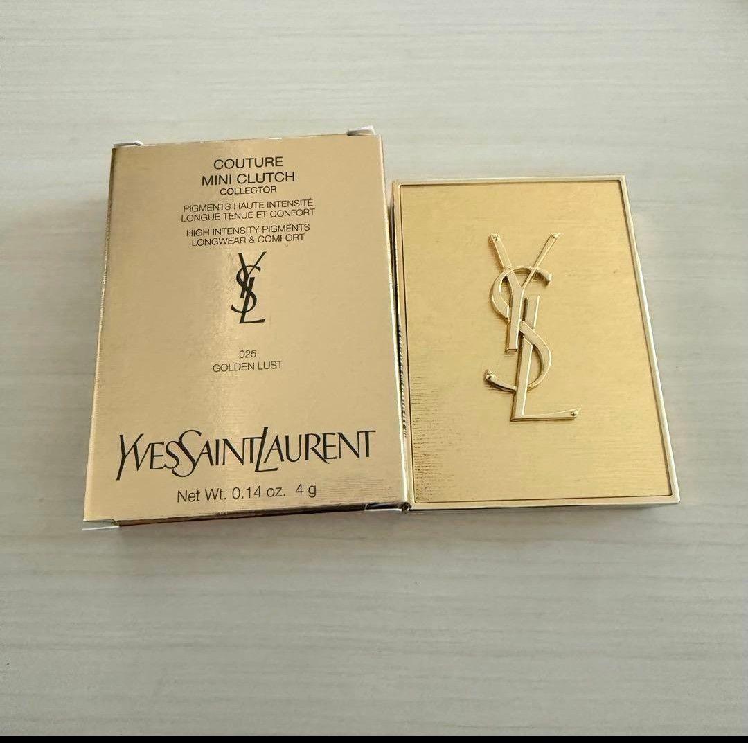 イヴサンローラン ysl クチュールミニクラッチ 025 ゴールデン ラスト