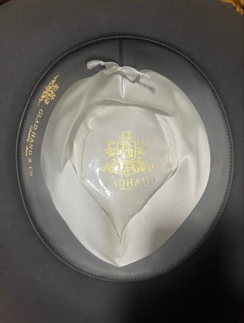 GLAD HAND HATS グレー ハット 認証書付き ビーバーハット