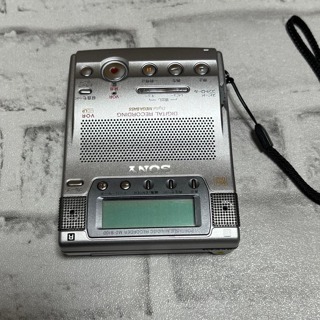 S*ね様 ★SONY MZ-B100 ポータブルMDプレーヤー ※通電チェックの