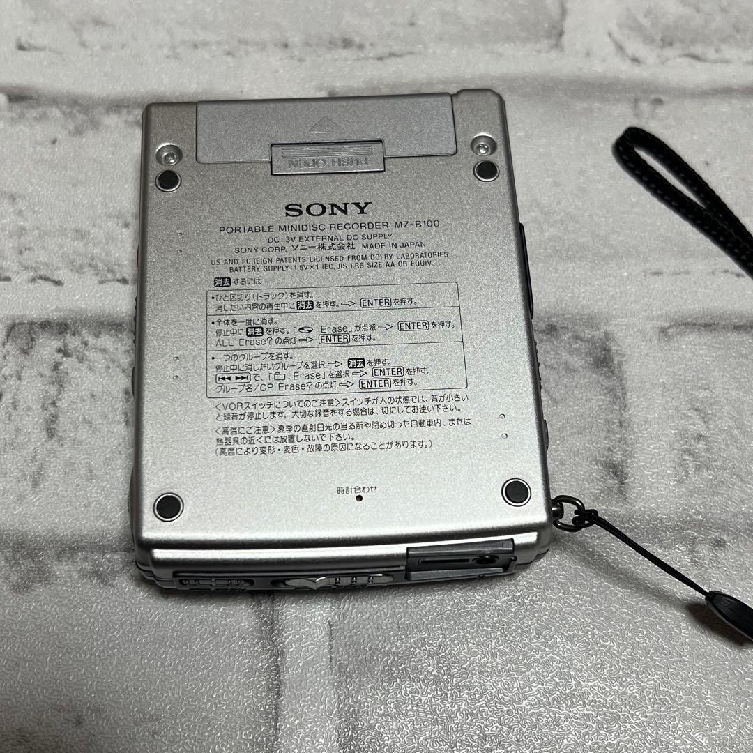 S*ね様 ★SONY MZ-B100 ポータブルMDプレーヤー ※通電チェックの
