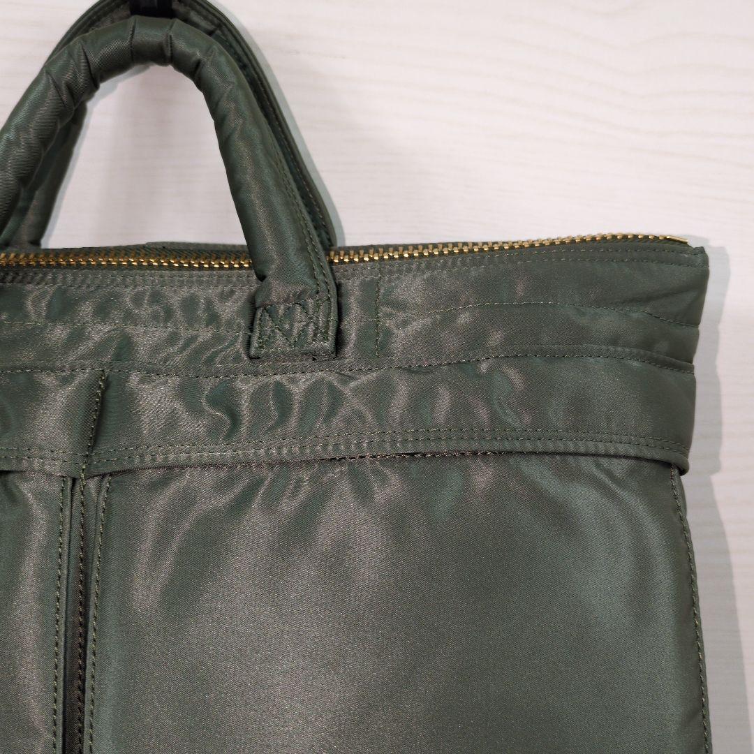 未使用品 ポーター タンカーショートヘルメットバッグオリーブグリーン バッグ