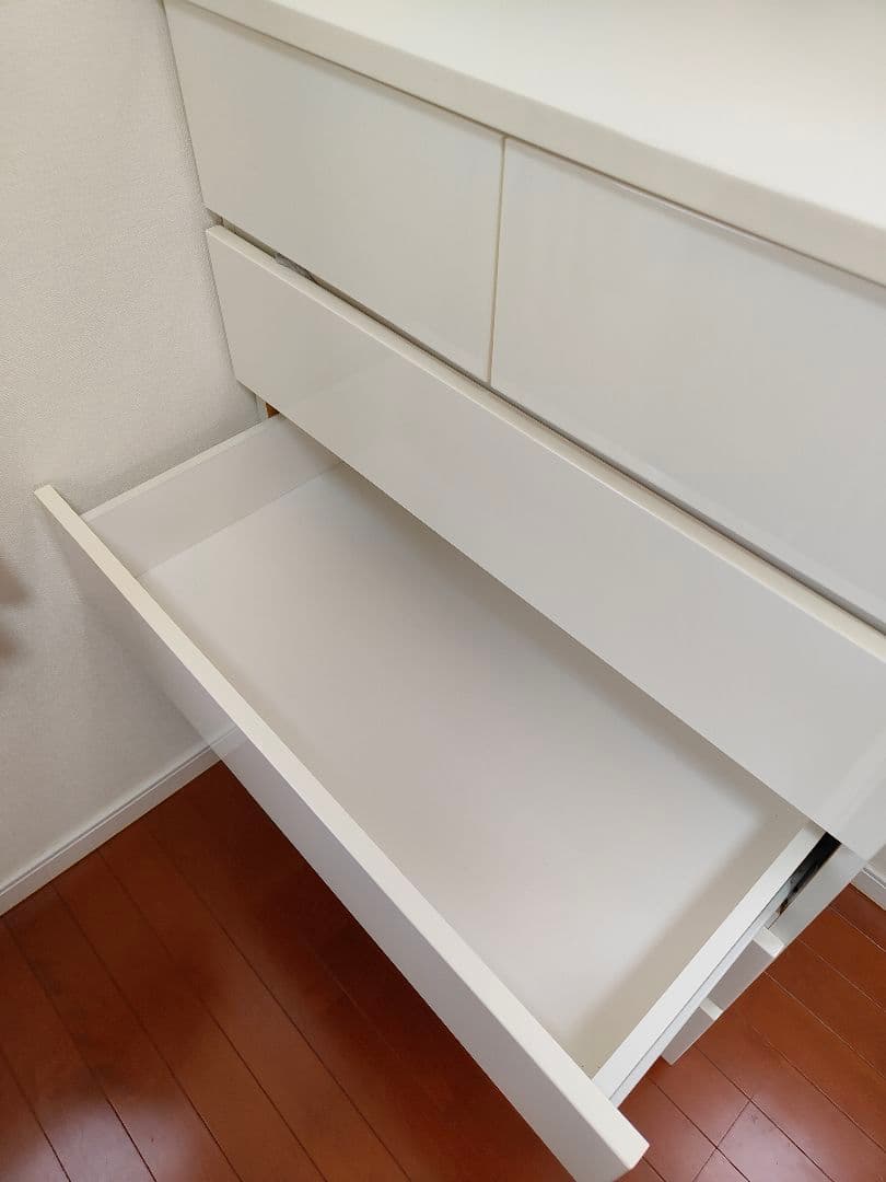 【美品】ホワイト 5段チェスト
