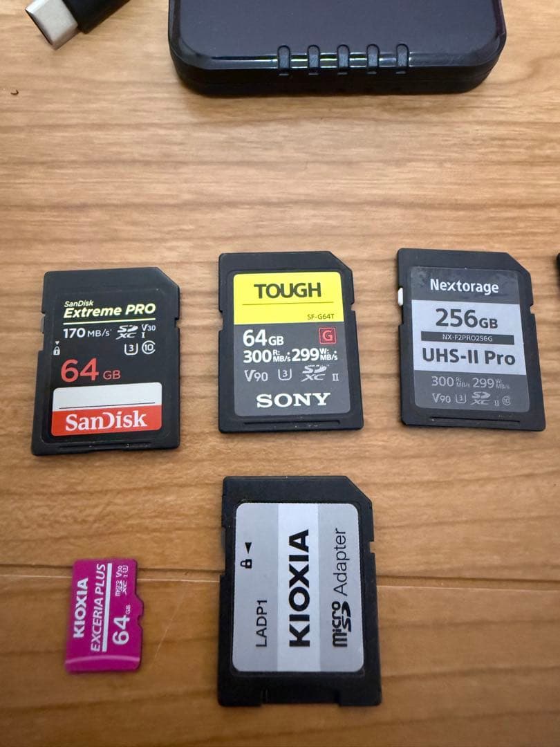 SDカード　ポータブルSSD セット