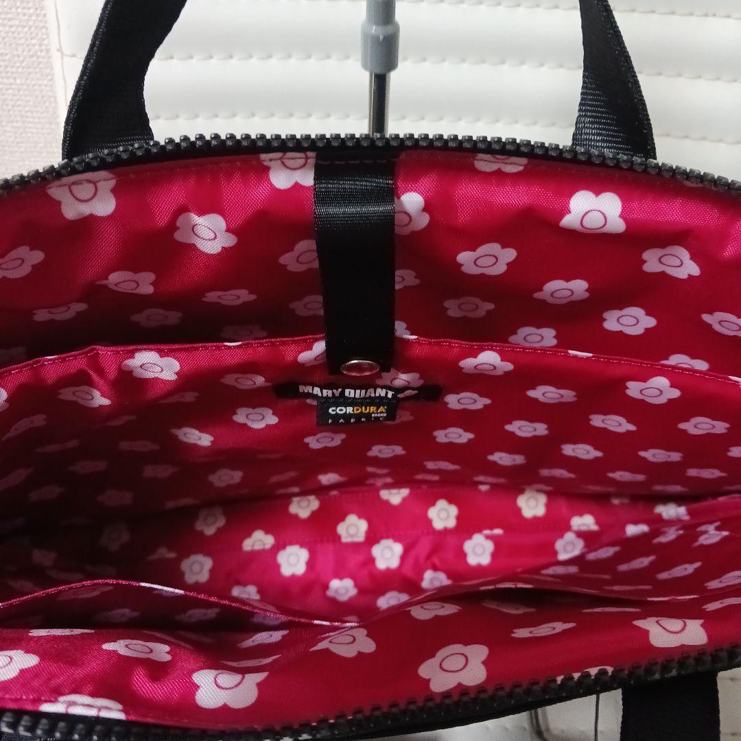 1814　マリークワント　PCバッグ　デイジー　ブラック　タグ付き新品