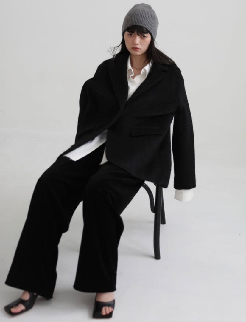 aere ＊ shaggy jacket coat ＊ シャギージャケットコート