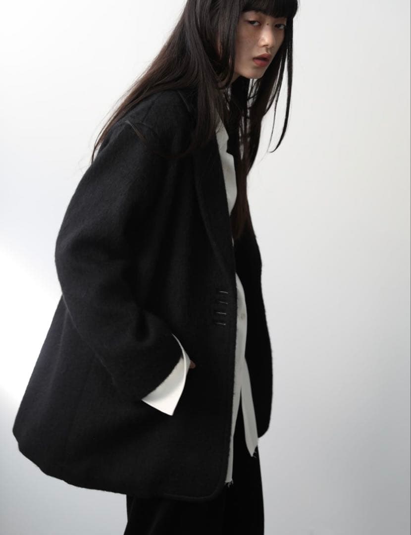 aere ＊ shaggy jacket coat ＊ シャギージャケットコート