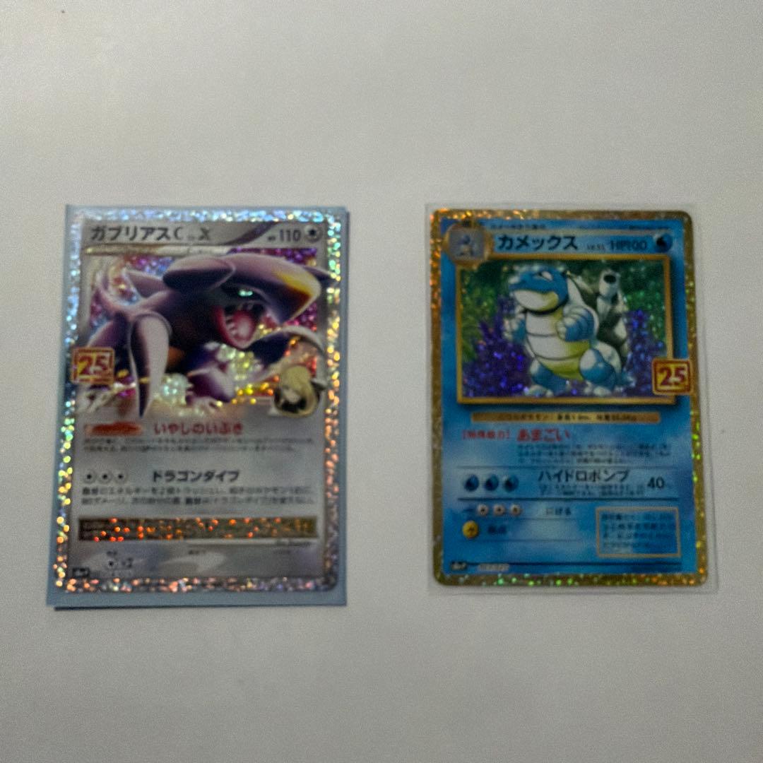 【レア】25周年 ガブリアスとカメックスのカードセット