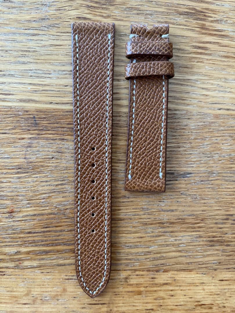 【未使用】Jean Paul Menicucci 18mm ブラウンステッチ入り