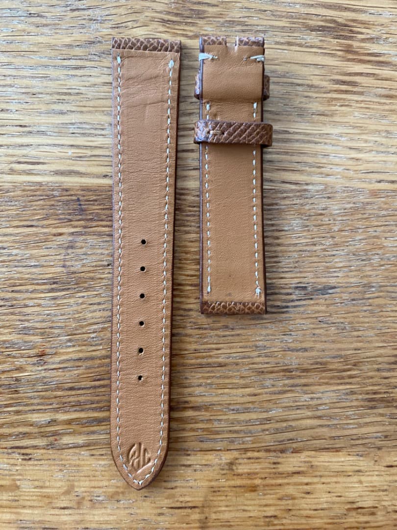 【未使用】Jean Paul Menicucci 18mm ブラウンステッチ入り