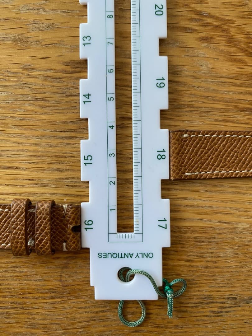 【未使用】Jean Paul Menicucci 18mm ブラウンステッチ入り