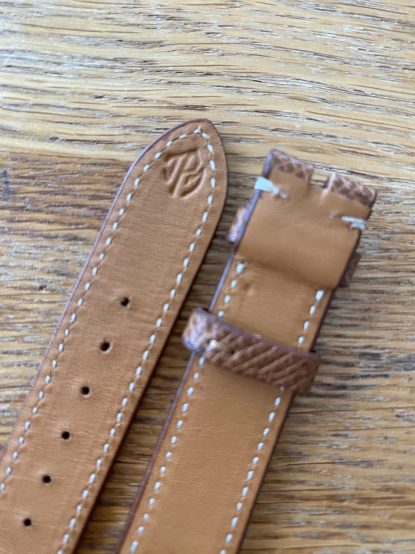 【未使用】Jean Paul Menicucci 18mm ブラウンステッチ入り