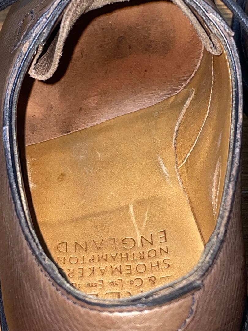 【レア】着用数回 エドワードグリーン プレーントゥ 5.5E 72ラスト