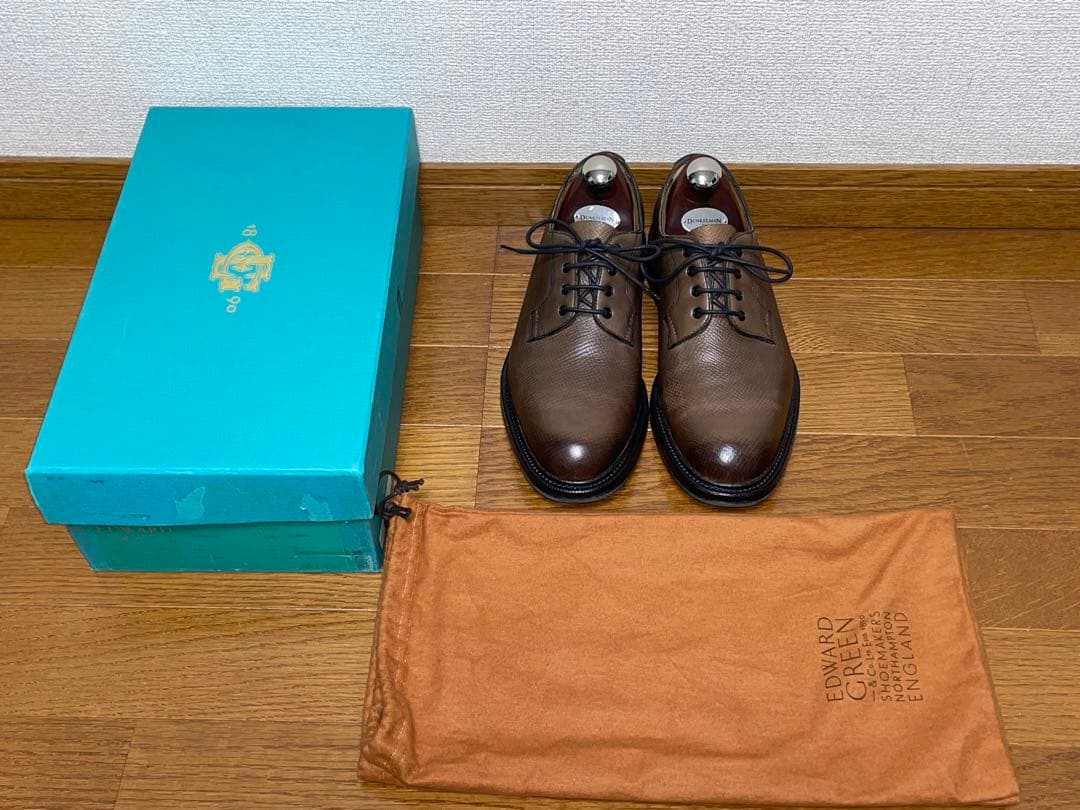 【レア】着用数回 エドワードグリーン プレーントゥ 5.5E 72ラスト