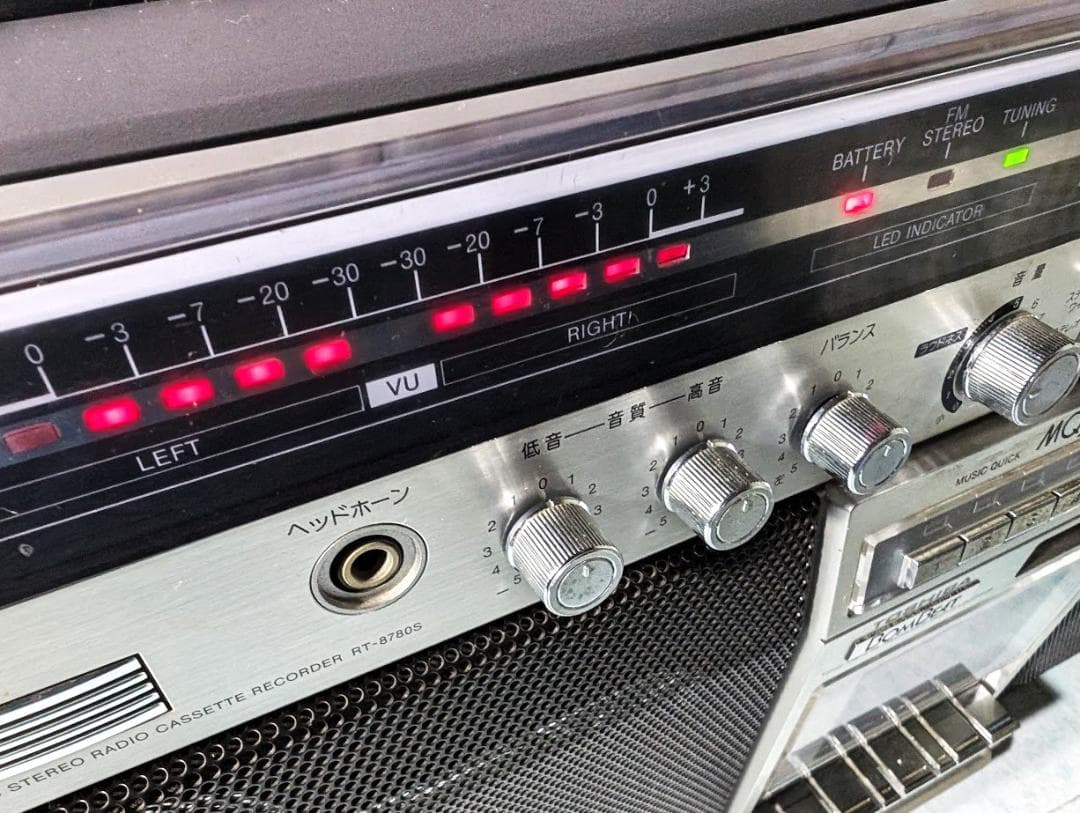 完動美品！東芝大型ラジカセ【TOSHIBA RT-8780S】整備済み