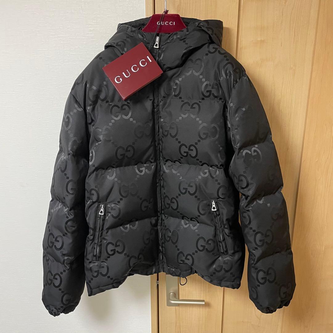 GUCCI グッチ ジャンボ GGキャンバス ブラック ダウン ジャケット