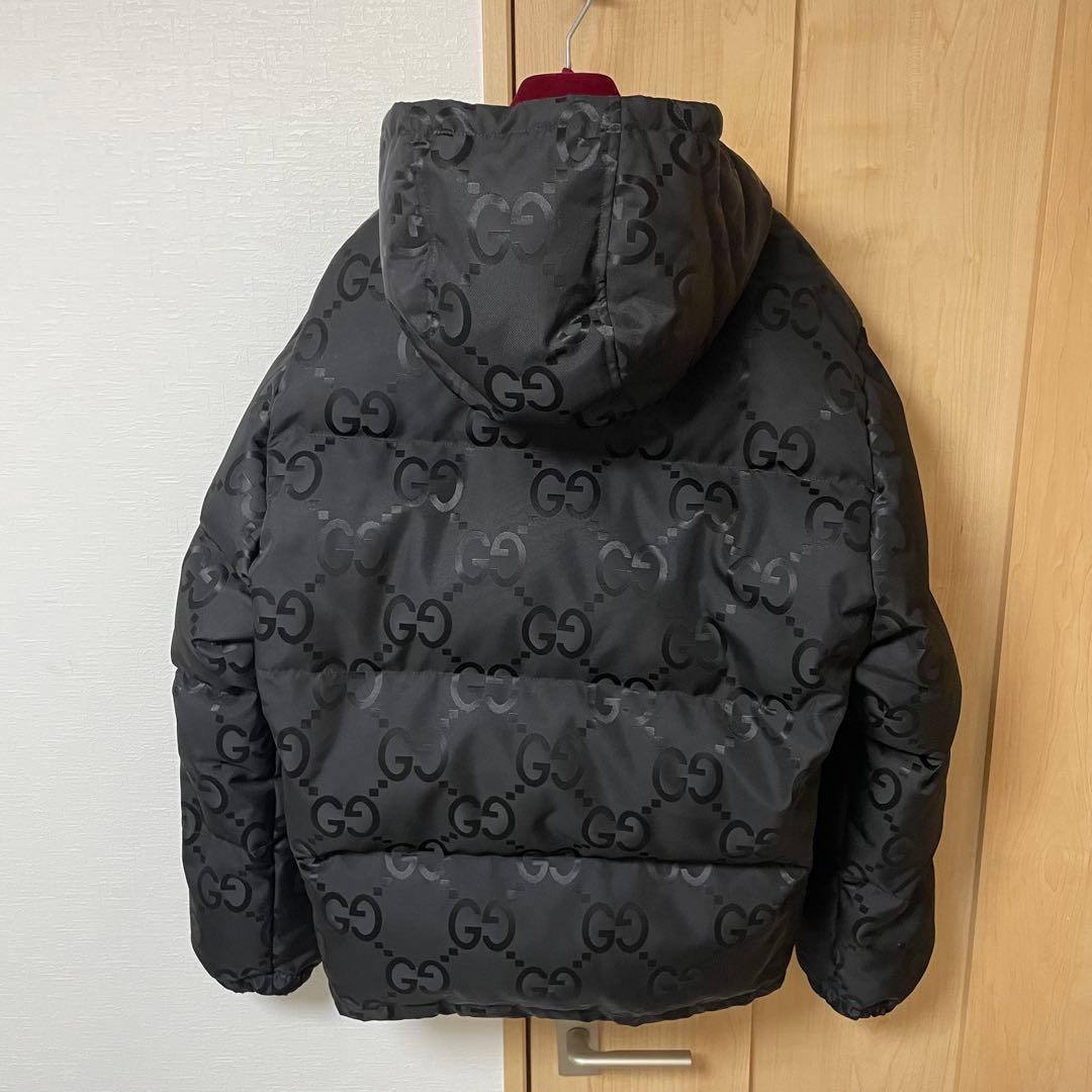 GUCCI グッチ ジャンボ GGキャンバス ブラック ダウン ジャケット