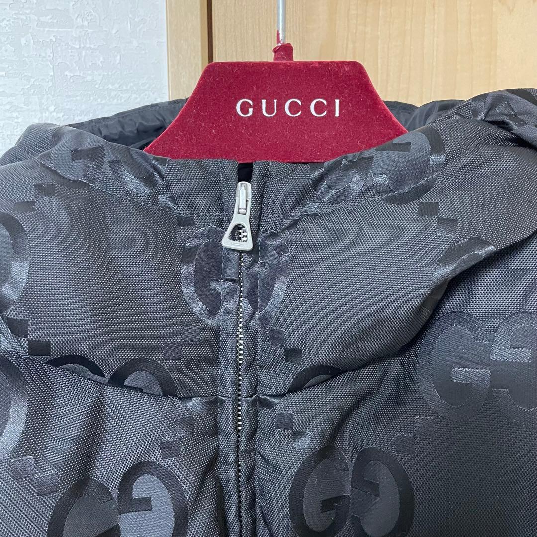 GUCCI グッチ ジャンボ GGキャンバス ブラック ダウン ジャケット
