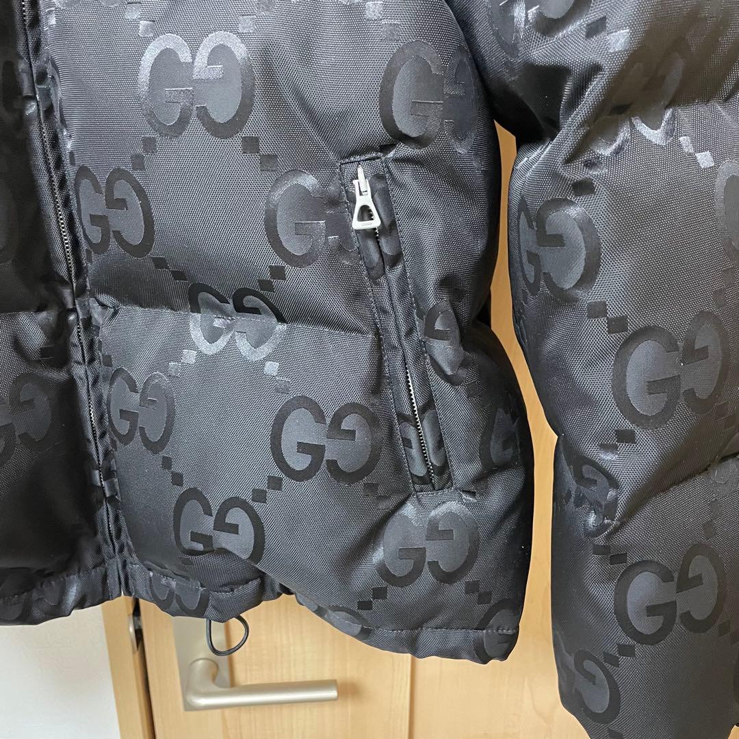 GUCCI グッチ ジャンボ GGキャンバス ブラック ダウン ジャケット