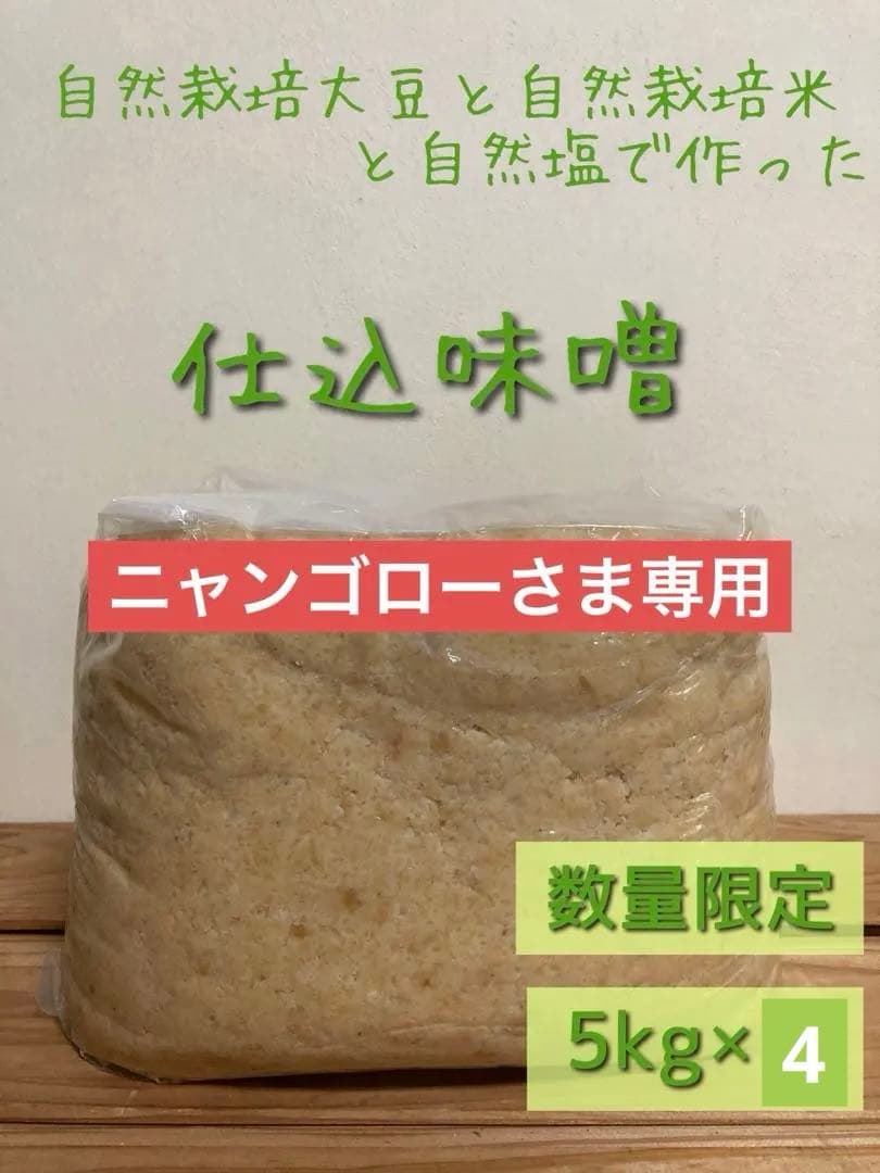 【 ニャンゴローさま専用 】 仕込味噌 5kg×2