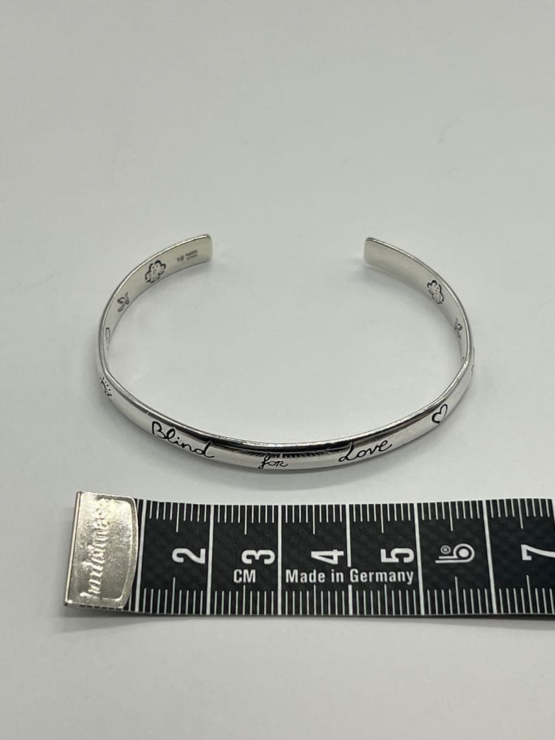 グッチ GUCCI ブラインドフォーラブ カフ バングル Ag925