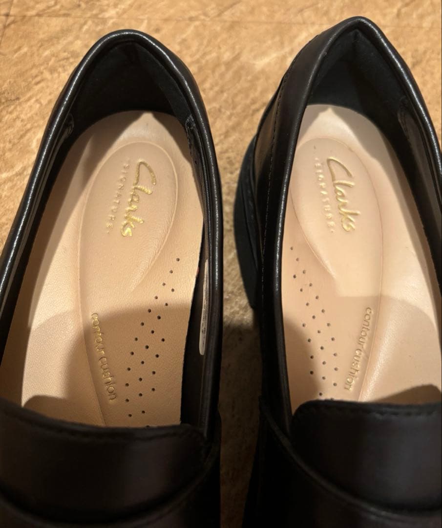 【Clarks】スプレンドエッジ （ブラックレザー）25.0