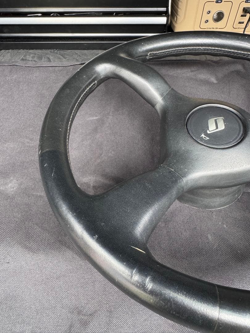 R32スカイライン純正ステアリング　当時物