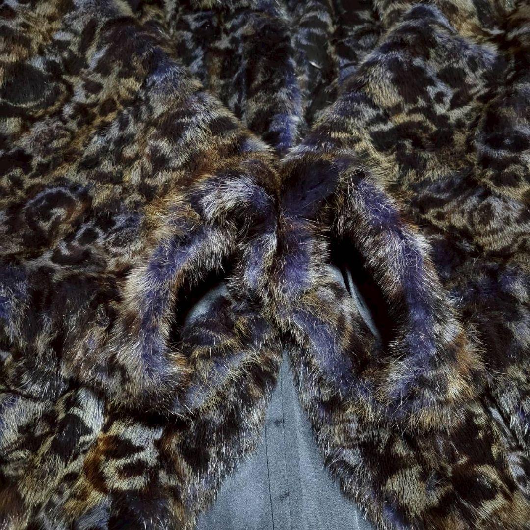 【希少】EMBA エンバ ファーコート ヴィーゼル アメジスト ドルマン