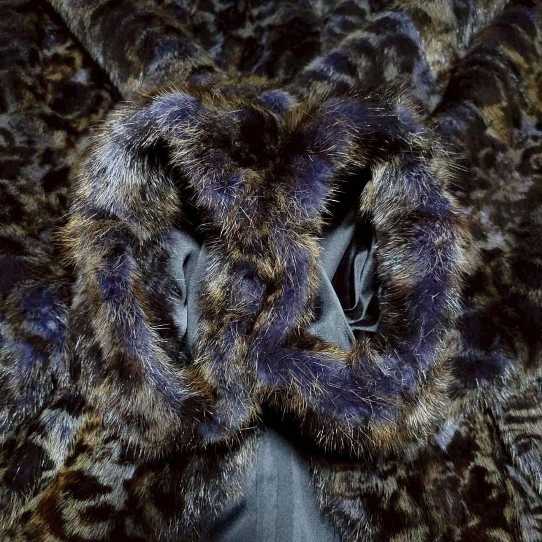 【希少】EMBA エンバ ファーコート ヴィーゼル アメジスト ドルマン