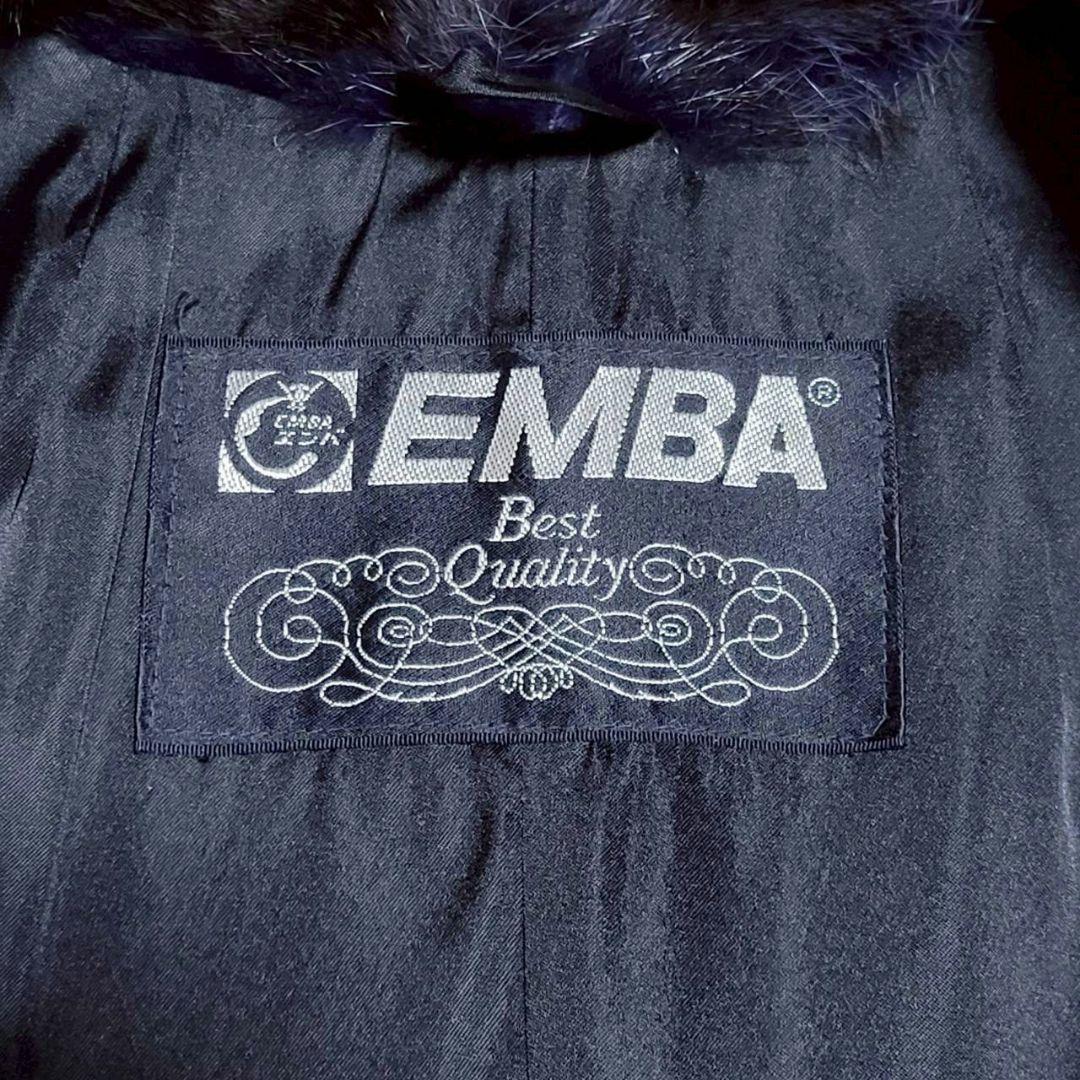 【希少】EMBA エンバ ファーコート ヴィーゼル アメジスト ドルマン