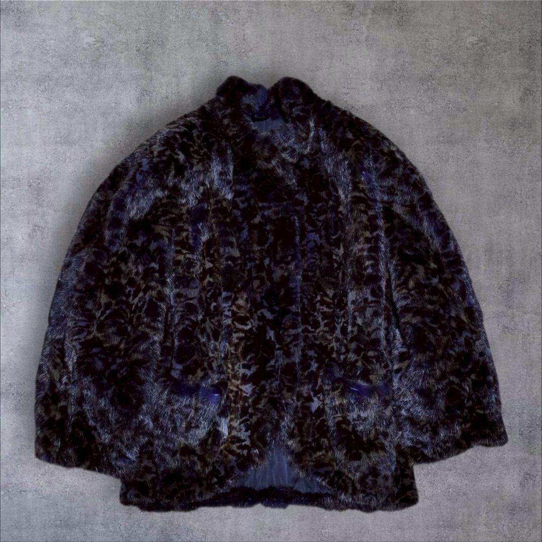 【希少】EMBA エンバ ファーコート ヴィーゼル アメジスト ドルマン