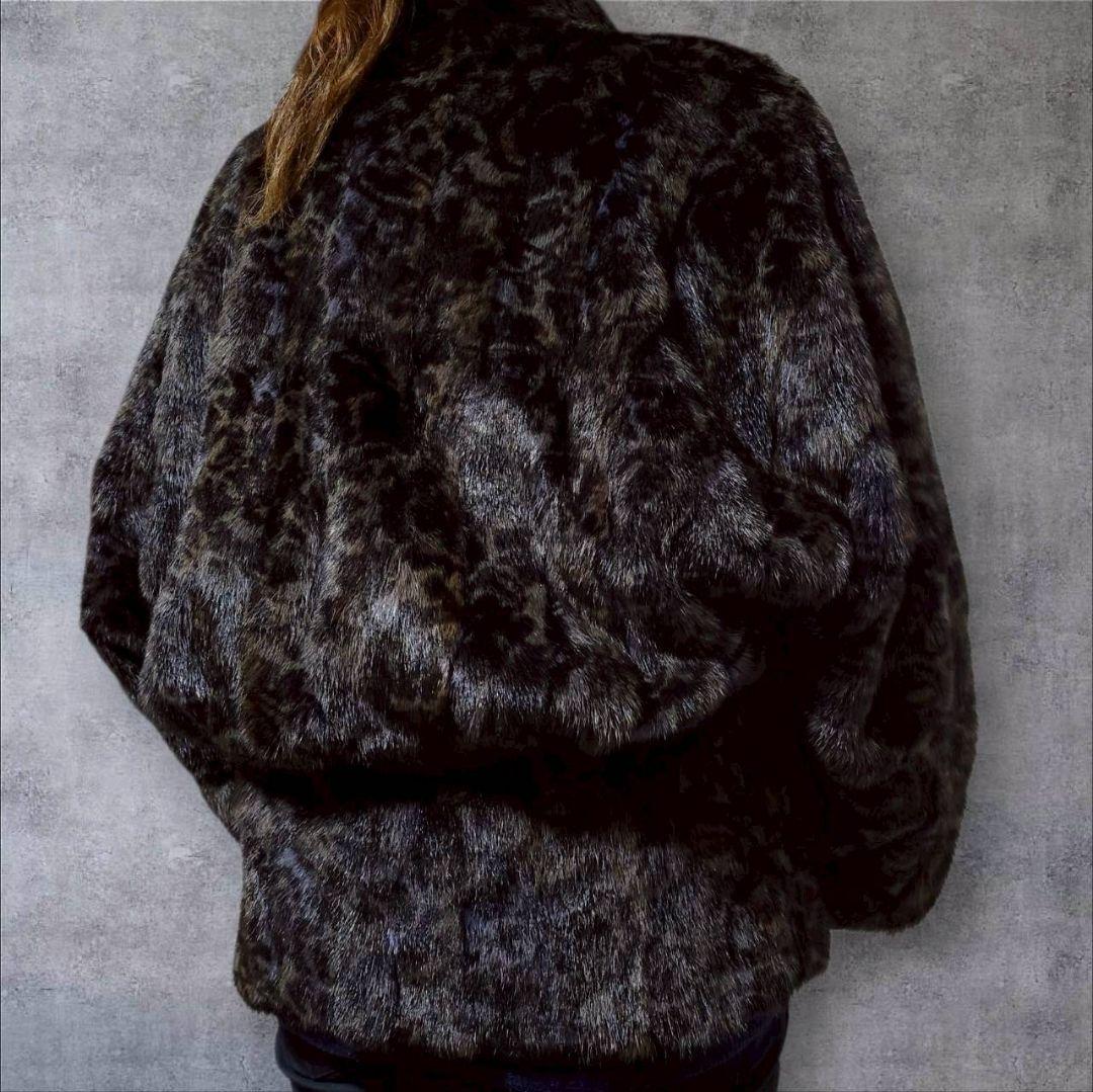 【希少】EMBA エンバ ファーコート ヴィーゼル アメジスト ドルマン